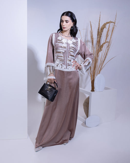 Blush Luxe Hareer Jilabiya