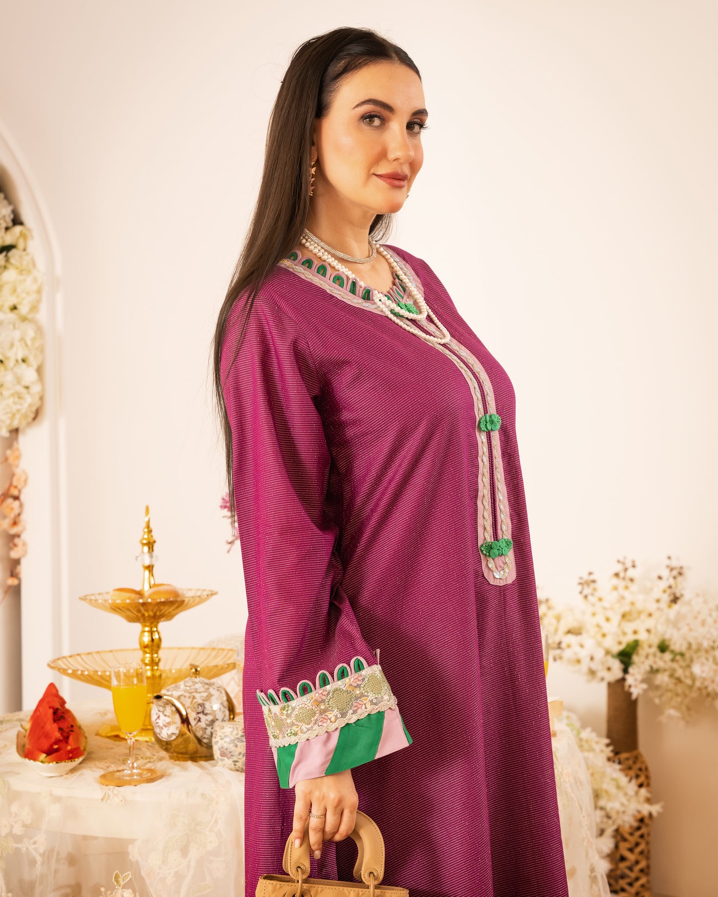 Mulberry Grace Cotton Jalabiya