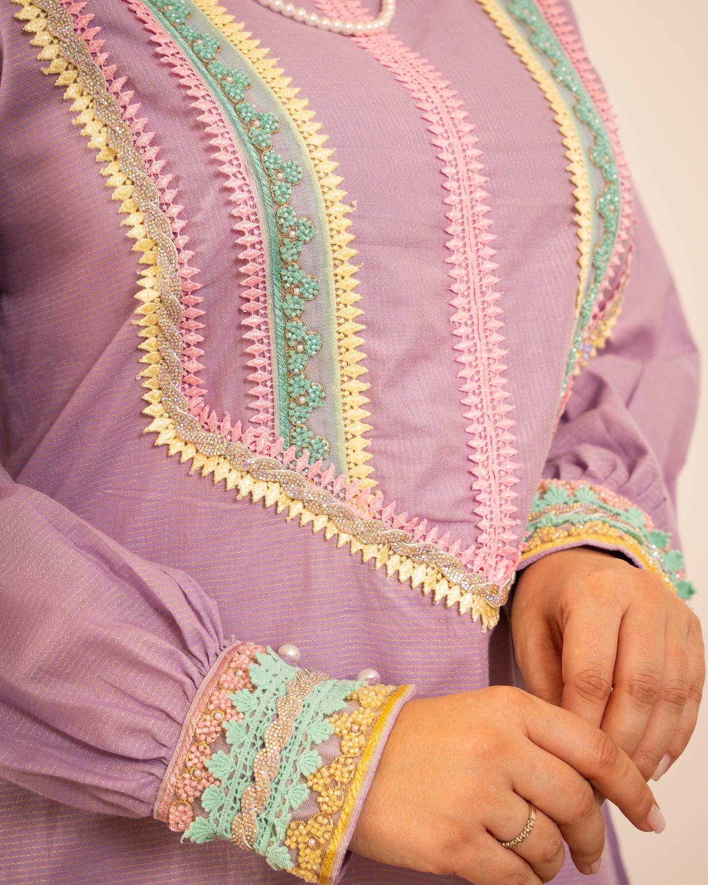 Lilac Charm Cotton Jalabiya