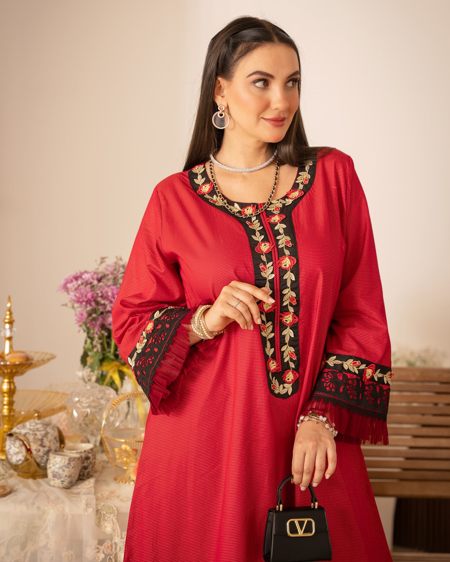 Rosé Elegance Cotton Jalabiya