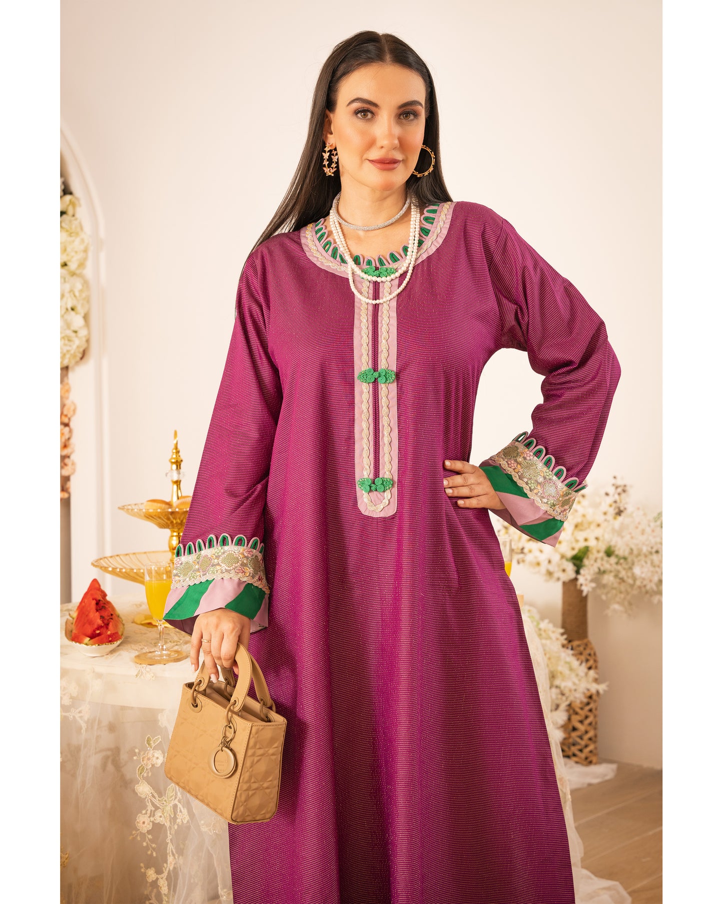 Mulberry Grace Cotton Jalabiya