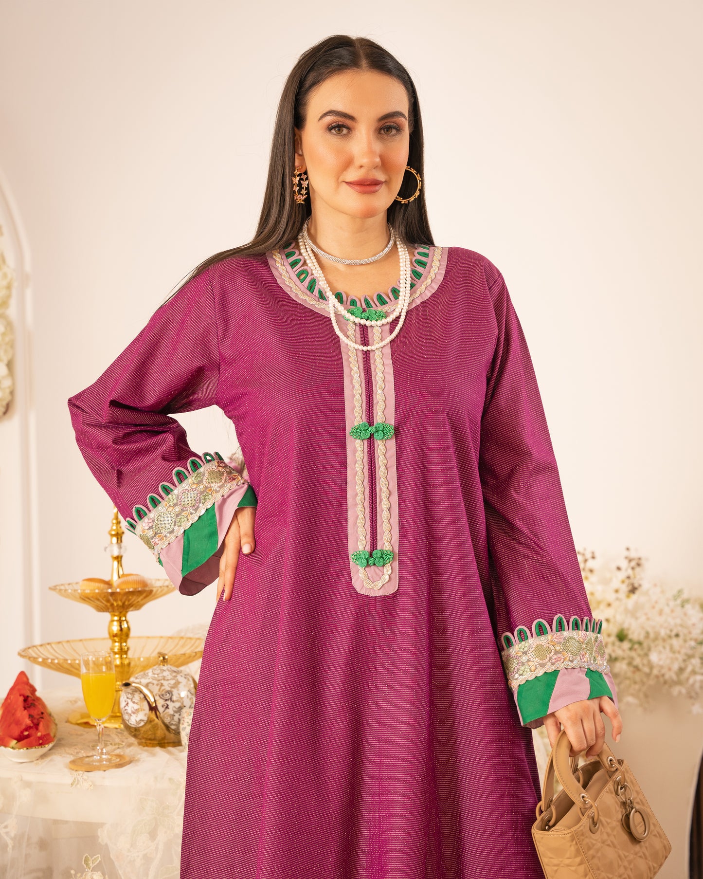 Mulberry Grace Cotton Jalabiya